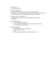 English Worksheet: 2rd Grade- Life Science