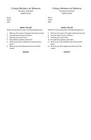 English Worksheet: Movie activity - The Call