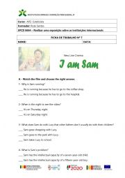 English Worksheet: I am Sam/ Disabilities