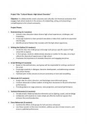 English Worksheet: Theatre workshop- Outline