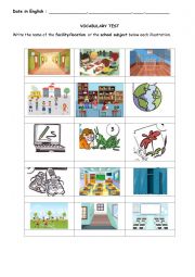 English Worksheet: lexical quiz - school subjects