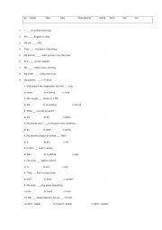 Present Simple Tense exercises