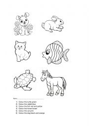 English Worksheet: Animals