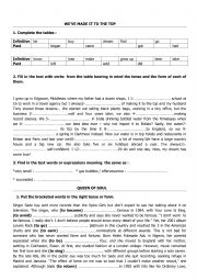 English Worksheet: 1st form review tasks 
