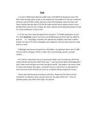 English Worksheet: 2nd mid term test 1