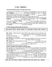 English Worksheet: 3rd-form-M-1-REVIEW-OCT22