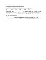 English Worksheet: simple past revision past perfect introduction