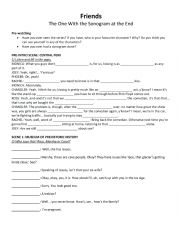 Friends worksheet