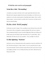 Reading exercise
