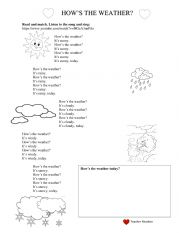 English Worksheet: How�s the weather?