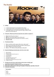 English Worksheet: The rookie - episode 1