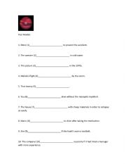 English Worksheet: Past Modals