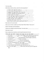 English Worksheet: too many cooks spoil the broth