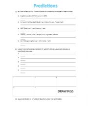 English Worksheet: Making Predictions