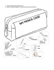 English Worksheet: School Supplies