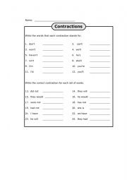 Contractions