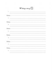 English Worksheet: Writing a story