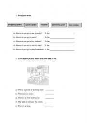 English Worksheet: My house