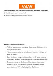 English Worksheet: Song activity Violence against women Lesley Gore