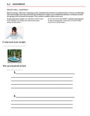English Worksheet: present and future real conditionals