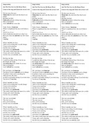 English Worksheet: Song activity (Just the way you are by Bruno Mars) to teach verbs in the simple present
