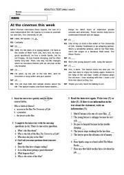 English Worksheet: test