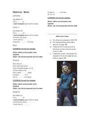 English Worksheet: Madonna - Music