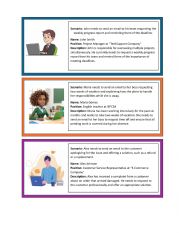 English Worksheet: Writing Professional Emails