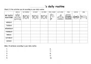 Daily Routine worksheet
