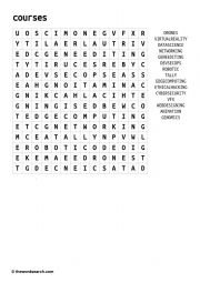 English Worksheet: word search