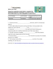 English Worksheet: Finance Management