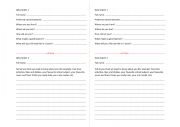 English Worksheet: Getting to know your students