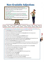 Non-Gradable Adjectives worksheet 1