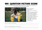 English Worksheet: WH-QUESTIONS
