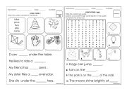 English Worksheet: Long Vowel I