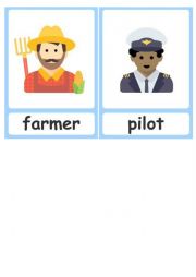 English Worksheet: JOBS AND OCCUPATIONS FLASHCARDS