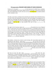 English Worksheet: Fill in gaps- 96th OSCARS Monologue_Jimmy Jimmel