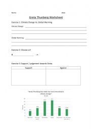 English Worksheet: greta