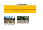 English Worksheet: Writing A Review - Summer Camp 