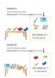 Classroom language and objects speaking