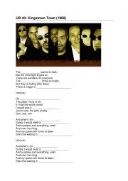 English Worksheet: Kingston_Town UB40