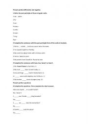 English Worksheet: present perfect