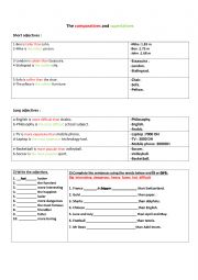 The comparative and superlative lesson with the rule