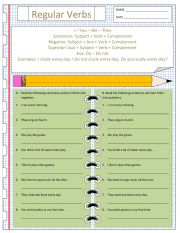 Simple Present Regular Verbs