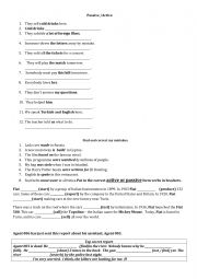 English Worksheet: passive voice worksheet