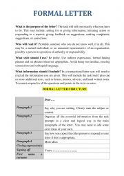 formal letter structure