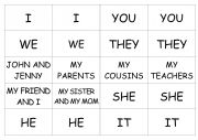 English Worksheet: Third Person - biuld a sentence - to have