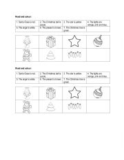 English Worksheet: Christmas items