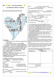 English Worksheet: citizenship and community 