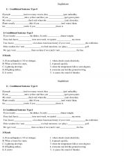 Zero and First Conditionals